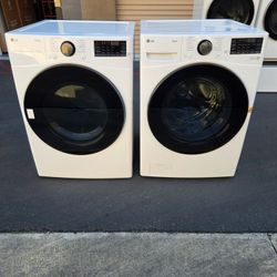 LG Front Load Washer And Gas Dryer 
