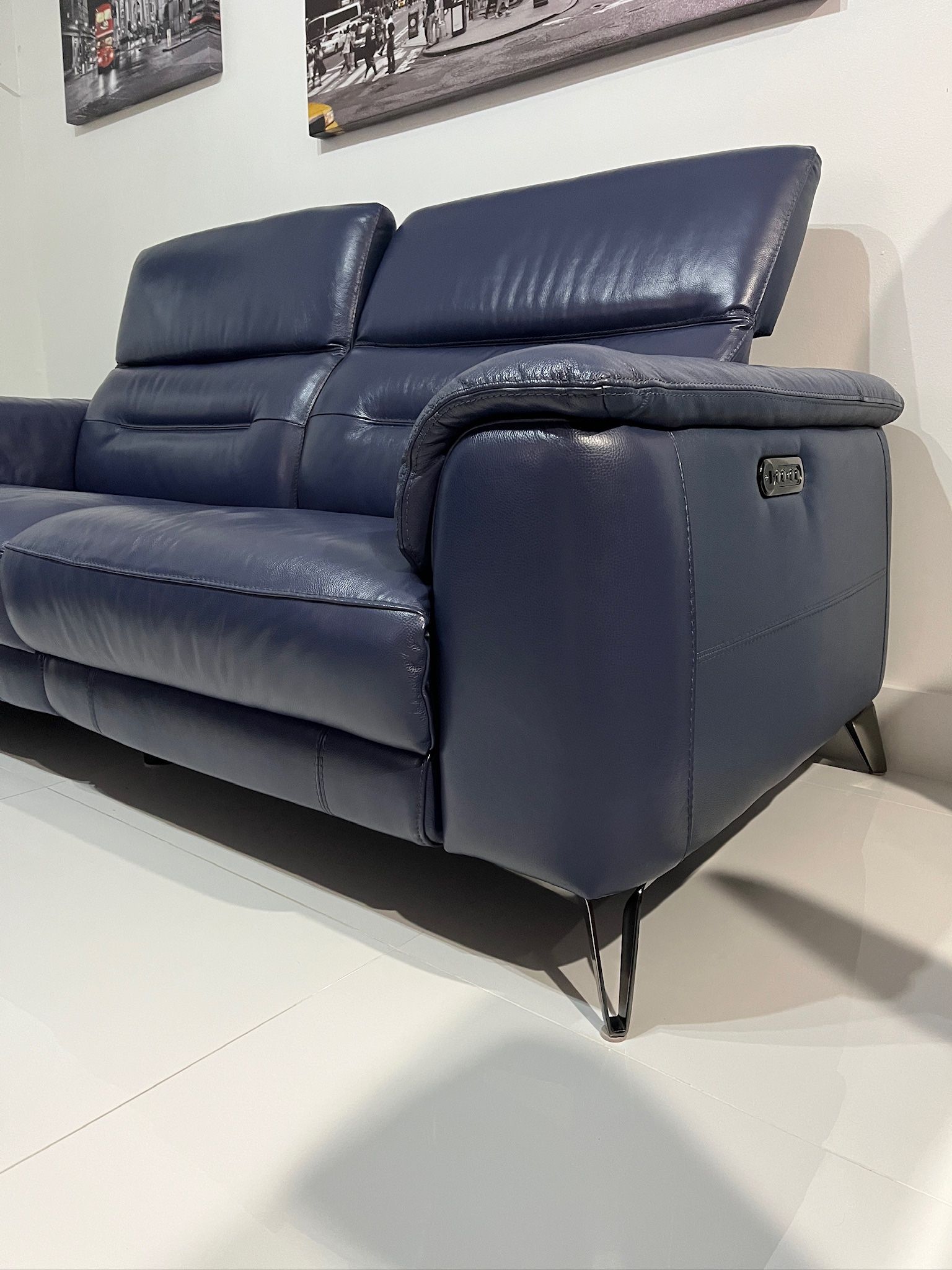 Blue Recliner Sofa $980