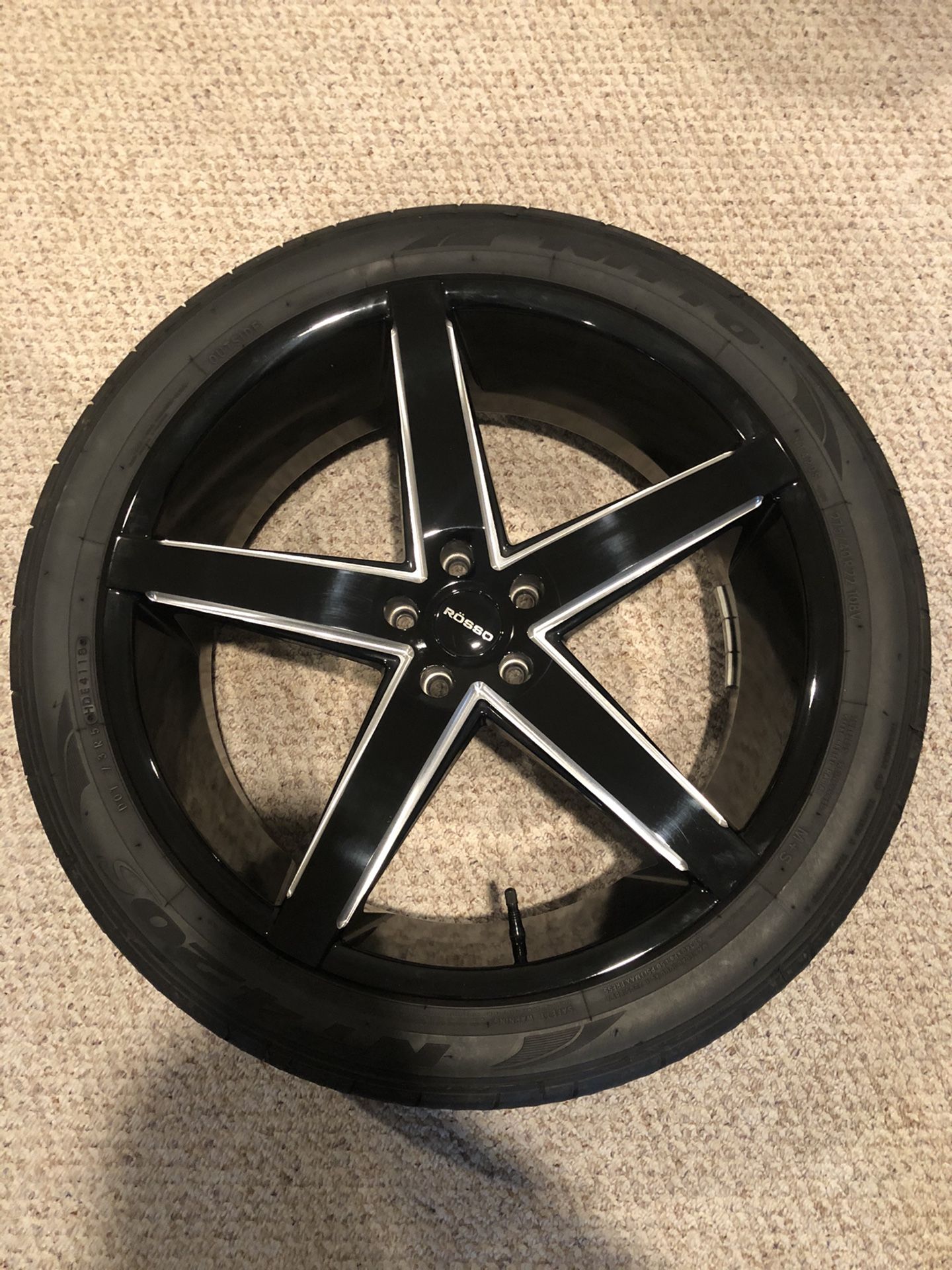 22” rims and tires set