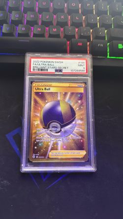 2022 POKEMON SWORD & SHIELD BRILLIANT STARS #186 FA/ULTRA BALL BRILLIANT STARS-SECRET