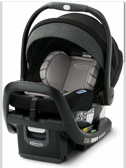 Graco SnugRide SnugFit DLX Infant Car Seat, Maison 1-Hand Adjustable Handle, Extra Rear-Facing Safety with Anti-Rebound Bar, Quick & Easy Installation