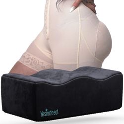 YESINDEED The Original Brazilian Butt Lift Pillow – Dr. Approved for Post Surgery Recovery Seat – BBL Foam Pillow + Cover Bag Firm Support Cushion But