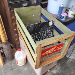Vintage Record Album Storage Crate 