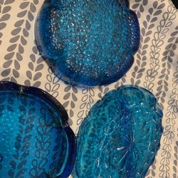 Vintage Blue Glassware 