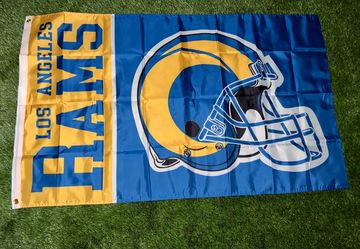 Rams flag size 5’x3’