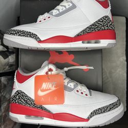 Air Jordan 3 Fire Red Size 9.5