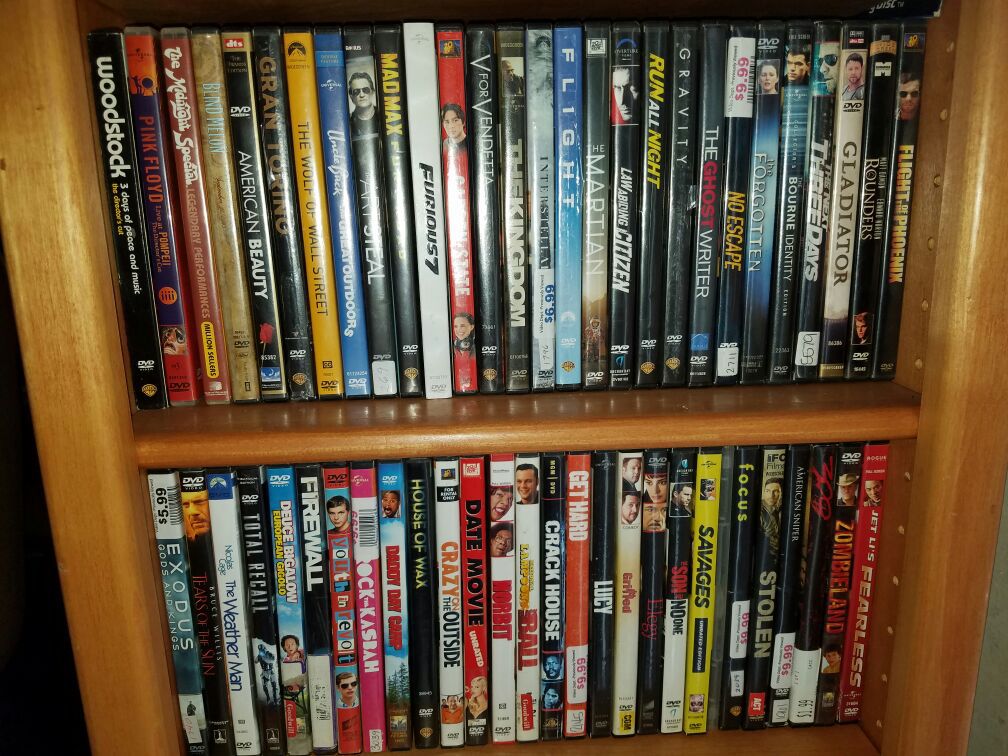 Dvd collection + shelf