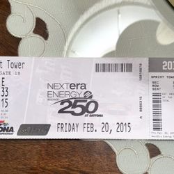 2015 Daytona truck Ticket Stub