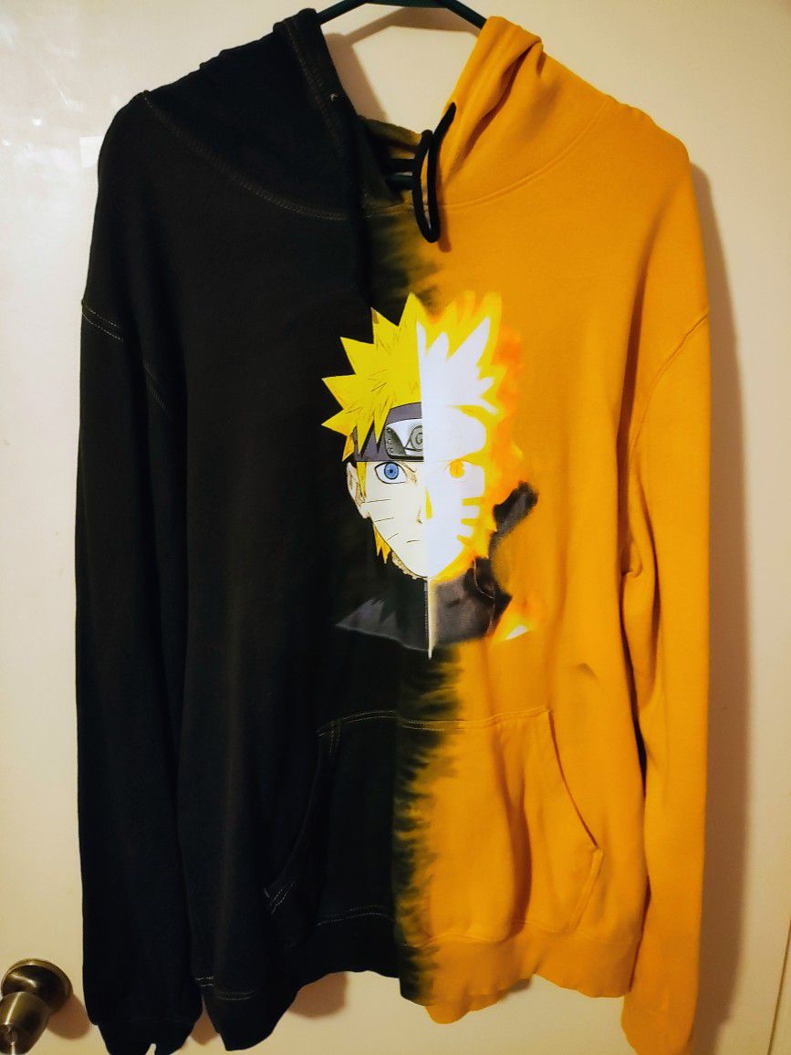Naruto Uzumaki Yellow Black Hoodie          
