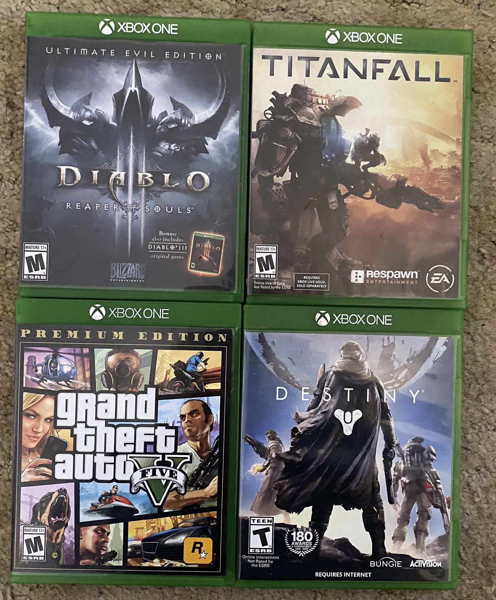 Lot Of 4 Xbox One Games Taking REASONABLE Offers For All