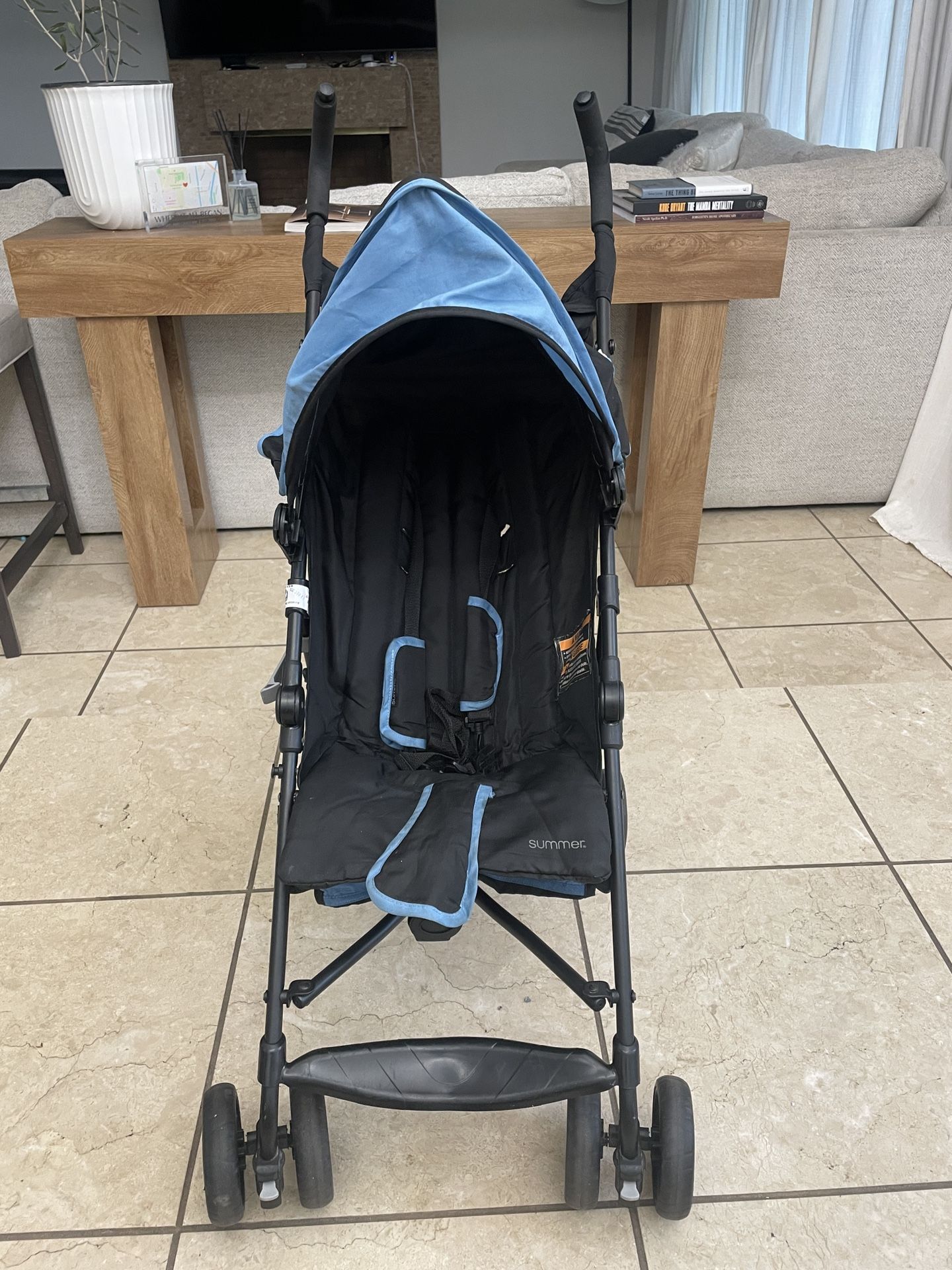 Lightweight Stroller - Black And Blue