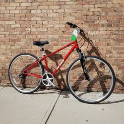 NEW 2025 SMALL 15" KHS WESTWOOD BRIGHT RED 21 SPEED COMFORT HYBRID BIKE