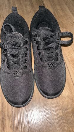 HEELYS Canvas Black Pro 20 Skate Casual Sneakers Size 3 Youth