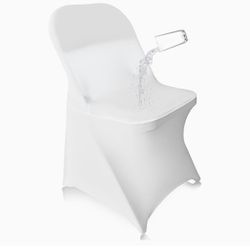 25pcs Spandex Chair Covers -White