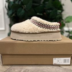 UGG Tazz Slippers Heritage Braid Natural Women’s Size 5 Brand New in Box
