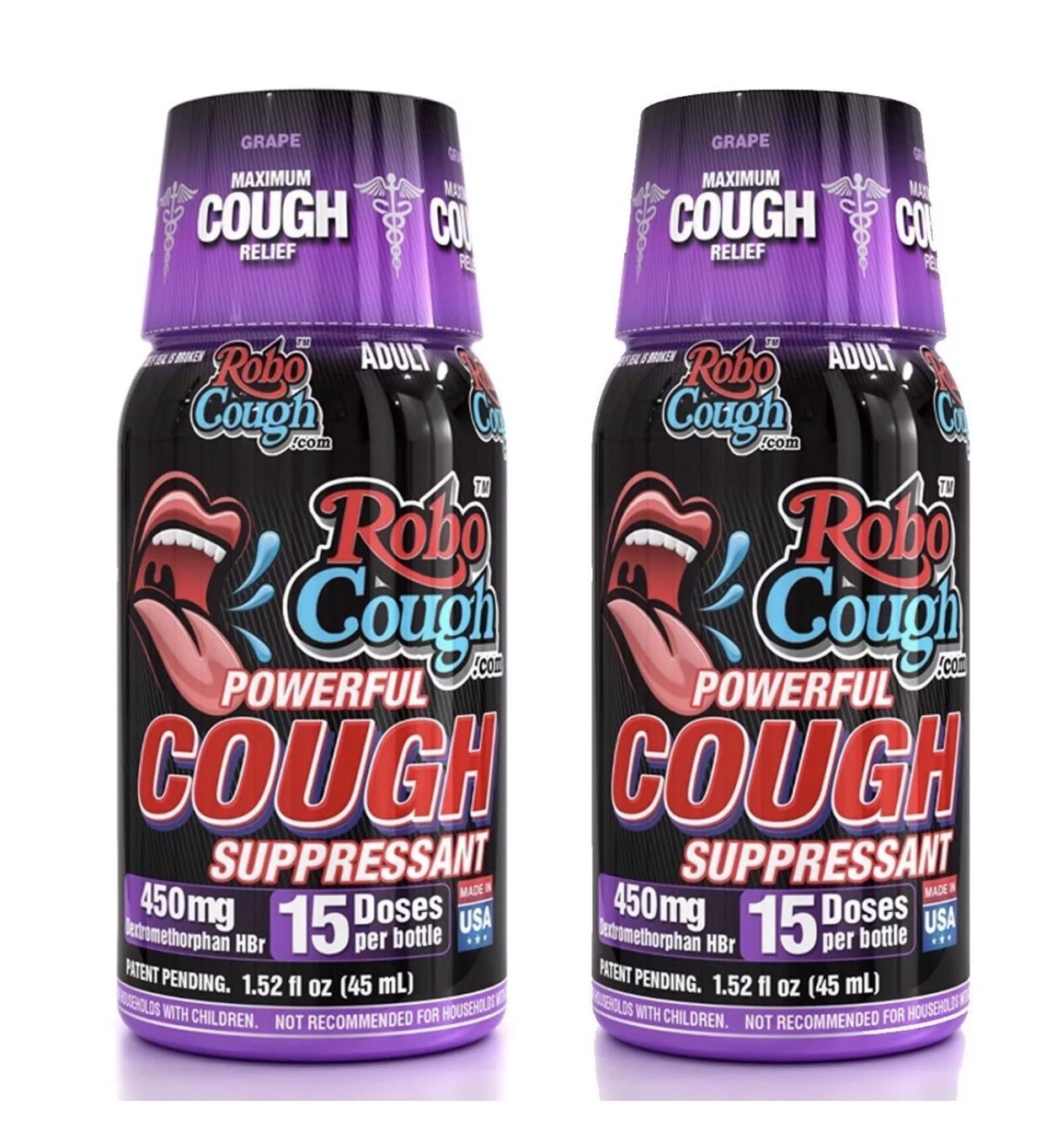 Robocough Powerful Cough Suppressant, 15 doses per 1.5 fl oz