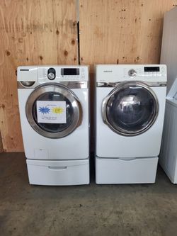 🇺🇸4th Of July Sale! Samsung Front Load Washer Dryer Electric Set-Warranty Included