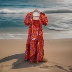 Cristal Sky Women’s Floral Dress Size M