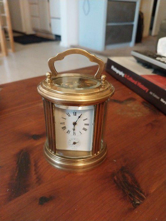 Brass Carriage Clock FRANCE 1 ELEVEN