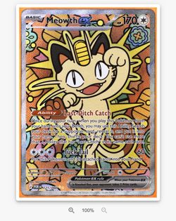 2026 Meowth ex SIR perfect order Tag 10