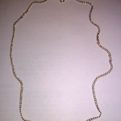 STERLING SILVER necklace. Solid 925 JEWELRY. 17.5" chain. Fine jewelry