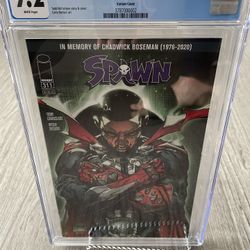 SPAWN ISSUE #311 - TODD MCFARLANE - CHADWICK TRIBUTE CGC 9 .2