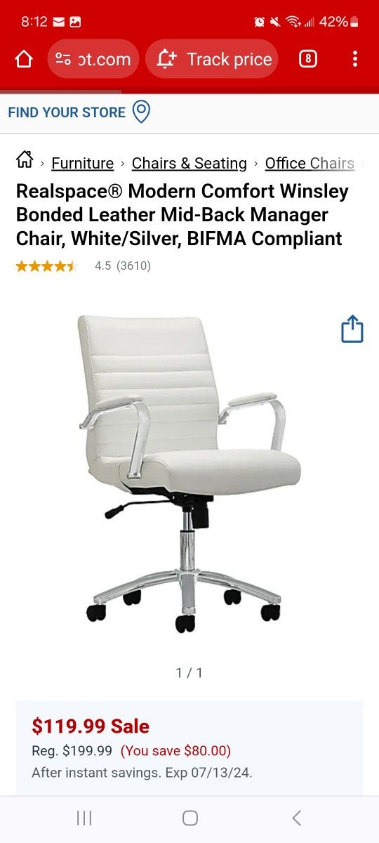 Modern Desk And Chair With Wheels