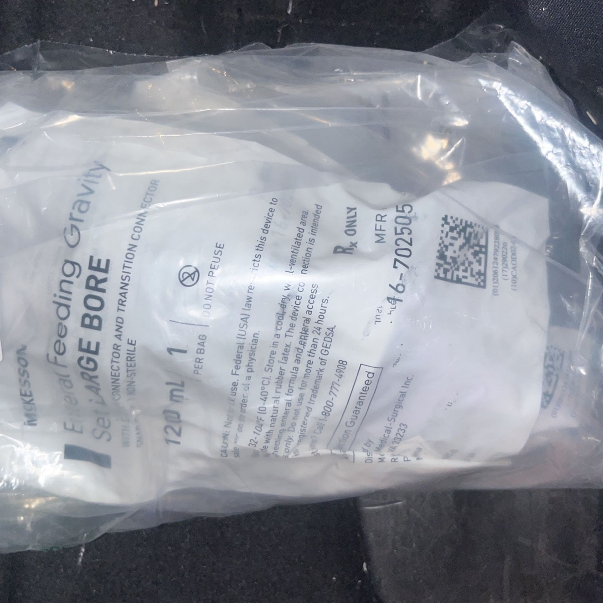 12pk Enteral feeding gravity set large bore