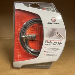 Targus Notebook Security Defcon CL Combo Cable Lock