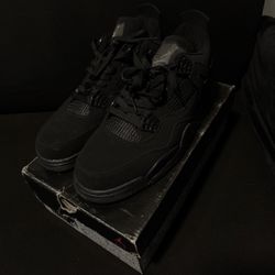 Black Jordan 4s