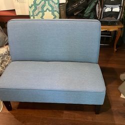 Blue Loveseat