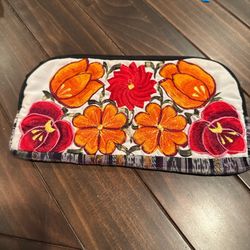 Embroidered Clutch Wallet