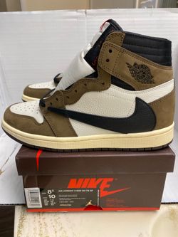 Nike Jordan 1 High Travis Scott Mocha Brown Size 8.5