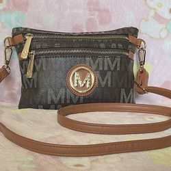 Milan MFK “Lemuel M Signature” Vegan Leather Women's Crossbody Bag 