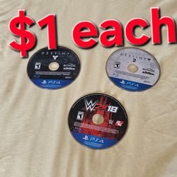 Sony PlayStation 4 ps4 games $1 each