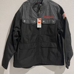 Snap-On Tools Black Gray Embroidered Legend Jacket XL NWT