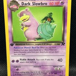 Pokémon TCG Dark Slowbro 1st Edition Non Holo 29/82