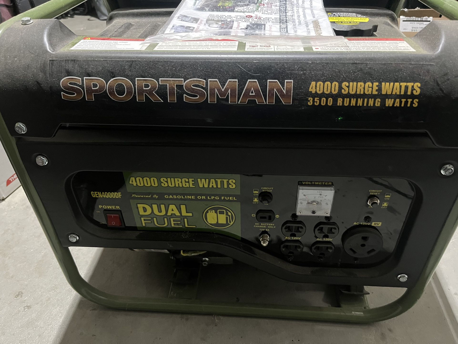 Sportsman 4000 Watt Dual Fuel Generator