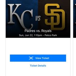 San Diego Padres vs Kansas City Royals Sunday