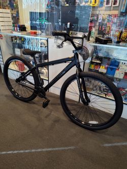 NEW 2026 SE BIG FLYER HD 29 MATTE BLACK SINGLE SPEED FREESTYLE WHEELIE RIPPER BMX CRUISER BIKE