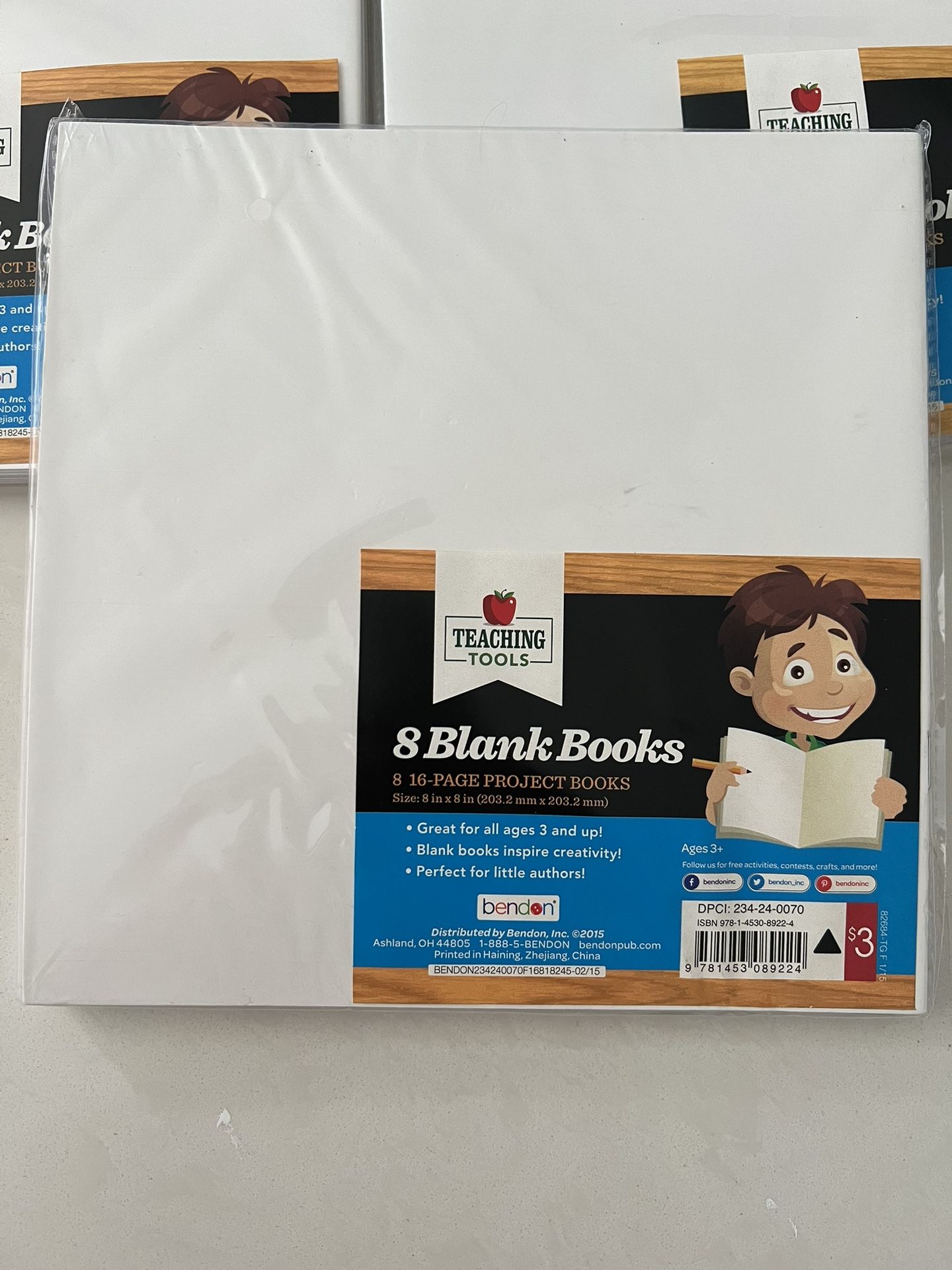 8 Each - Blank 16 Page Project Books (8 in x 8 in) 4 PACKS