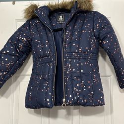 Hooded Girl’s Winter Coat