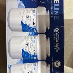 Pureline  Refrigerator, Water Filter, Three Pack - NIB