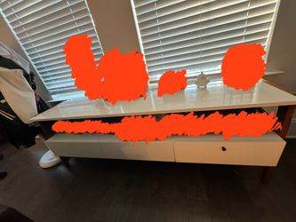 White TV Drawer