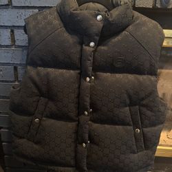 ALL BLACK GUCCI GG Cotton Canvas Puffer