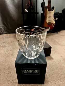 Waterford Crystal Ice Bucket With Tongs