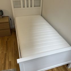Twin Bed Frame and Mattress 