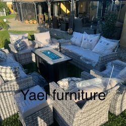 Brand New Patio Outdoor Furniture Set With Fire Pit 