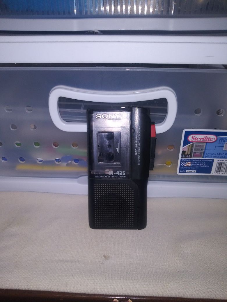 Sony mini cassette recorder