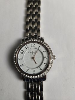 Kim Roger's Women's Rose Gold bezel with Silver band 33mm watch